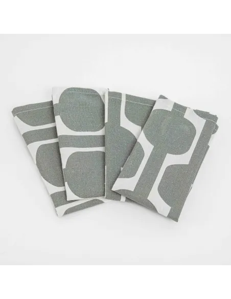 Conjunto 4 guardanapos Sunnies verde seco Conjunto 4 guardanapos Sunnies verde seco