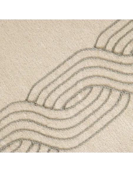 Tapete algodão Verso verde seco Tapete algodão Verso verde seco