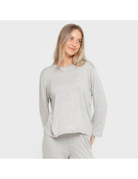 Pijama comprido viscosa mulher liso Pijama comprido viscosa mulher liso