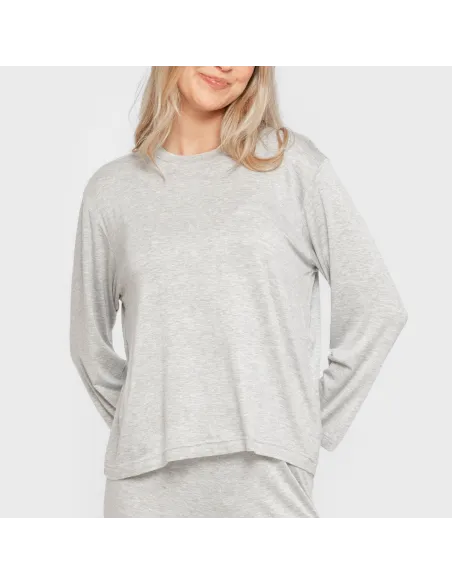 Pijama comprido viscosa mulher liso Pijama comprido viscosa mulher liso