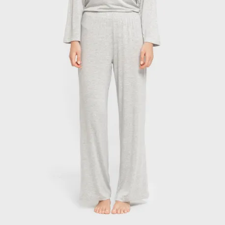 Pijama comprido viscosa mulher liso