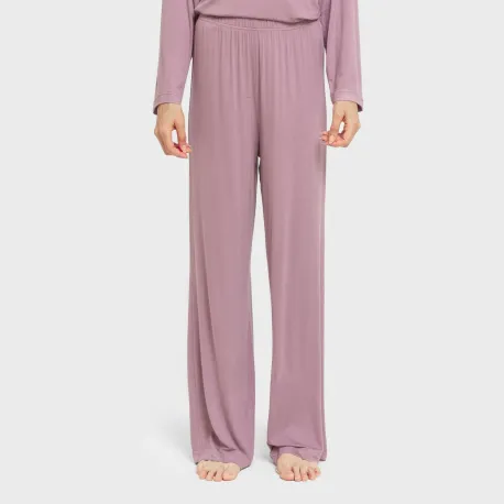 Pijama comprido viscosa mulher liso