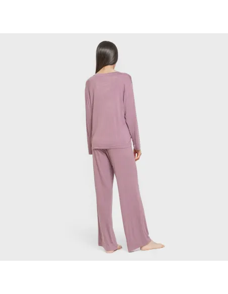 Pijama comprido viscosa mulher liso Pijama comprido viscosa mulher liso
