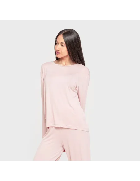 Pijama comprido viscosa mulher liso Pijama comprido viscosa mulher liso