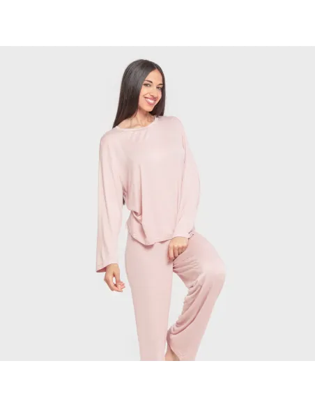 Pijama comprido viscosa mulher liso Pijama comprido viscosa mulher liso