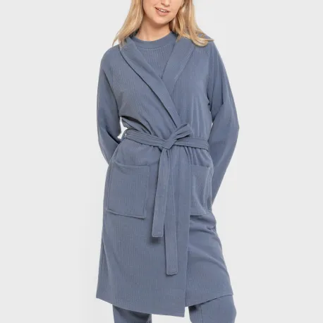 Roupão canelado Raya ancha