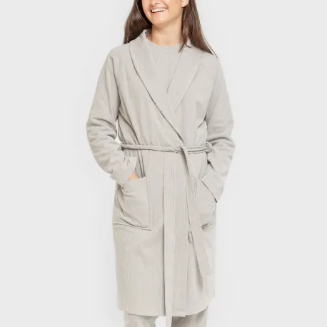 Roupão canelado Raya ancha