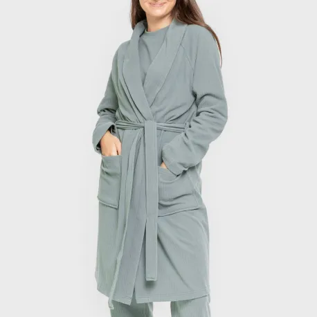 Roupão canelado Raya ancha