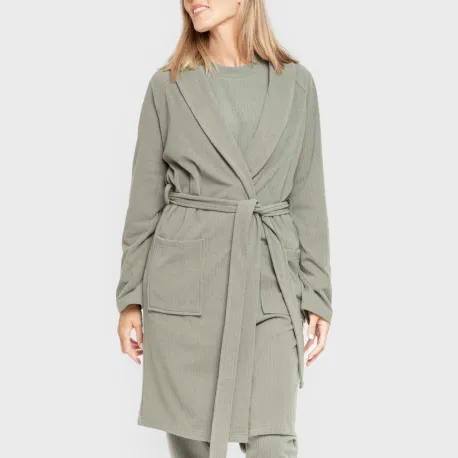 Roupão canelado Raya ancha