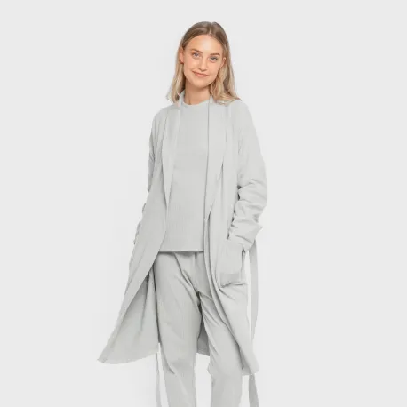 Roupão canelado Raya ancha