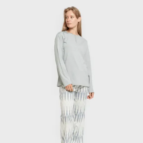 Pijama algodão Lalita água marinha