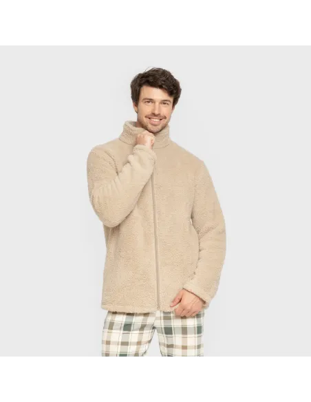 Casaco sherpa homem lisa