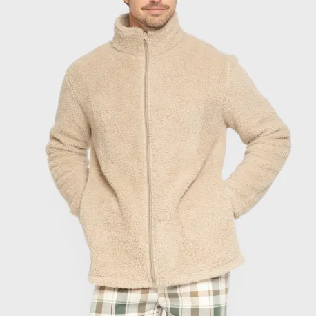 Casaco sherpa homem lisa