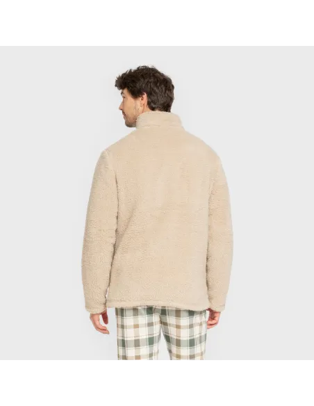 Casaco sherpa homem lisa