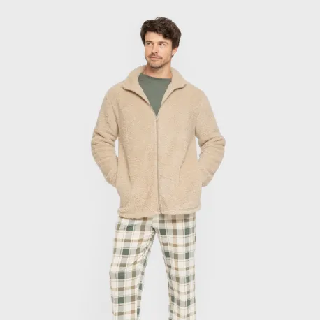Casaco sherpa homem lisa