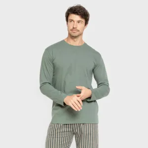 Pijama homem flanela Raya Marsellita verde - arena
