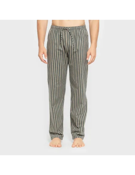 Pijama homem flanela Raya Marsellita verde - arena