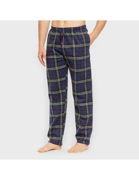 Pijama homem flanela Cuadro Tejada bordeaux Pijama homem flanela Cuadro Tejada bordeaux
