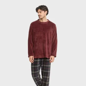 Pijama coral homem Cuadro Tejada bordeaux 2