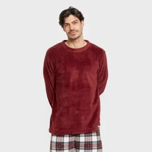 Pijama coral homem Cuadro Celestia bordeaux