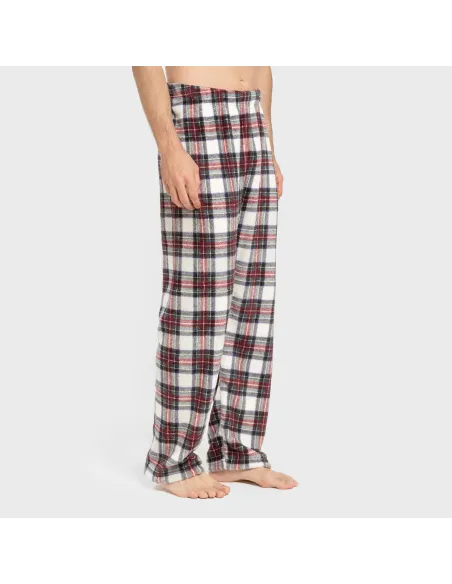 Pijama coral homem Cuadro Celestia bordeaux