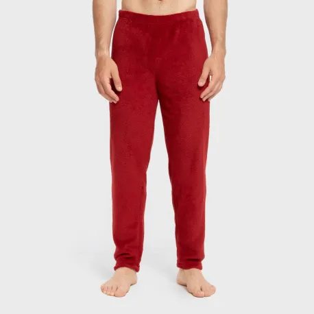 Pijama coral homem Casimira bordeaux