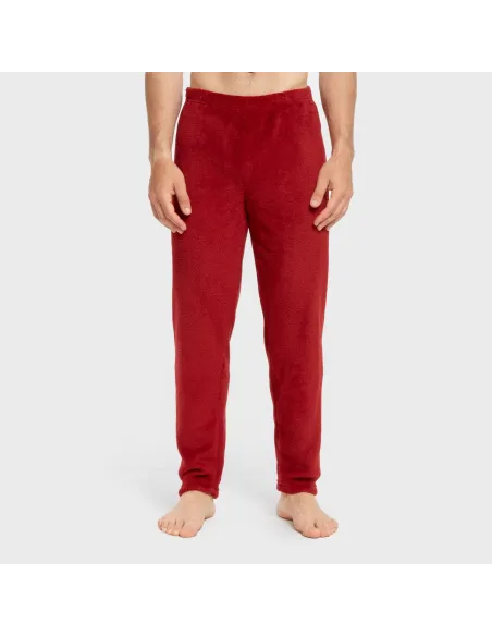 Pijama coral homem Casimira bordeaux