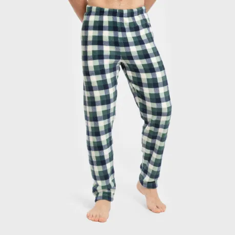 Pijama coral homem Cuadro Ferni azul marino