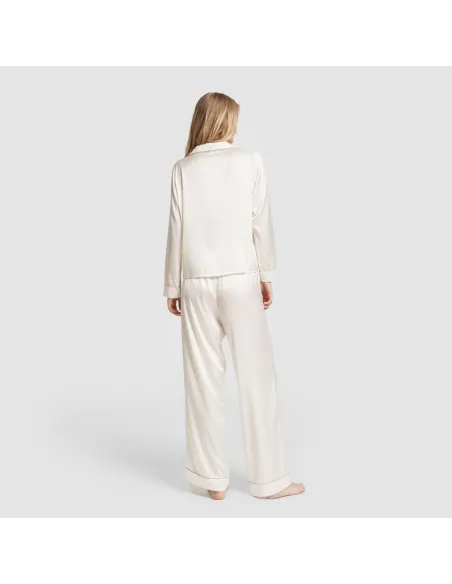 Pijama comprido mulher Saten Friday liso