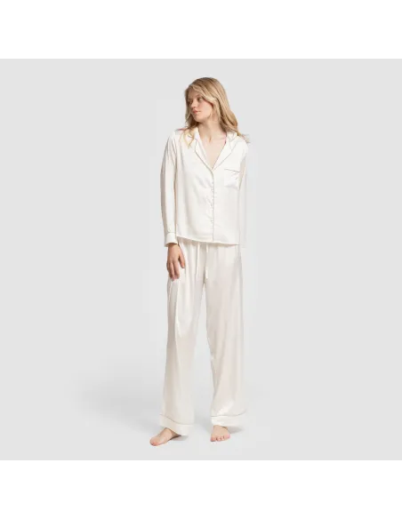 Pijama comprido mulher Saten Friday liso