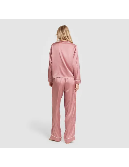 Pijama comprido mulher Saten Friday liso