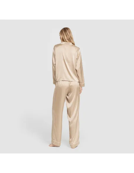 Pijama comprido mulher Saten Friday liso