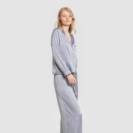 Pijama comprido mulher Saten Friday liso