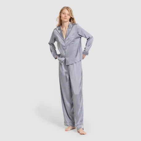 Pijama comprido mulher Saten Friday liso
