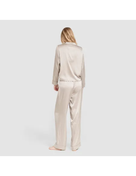 Pijama comprido mulher Saten Friday liso