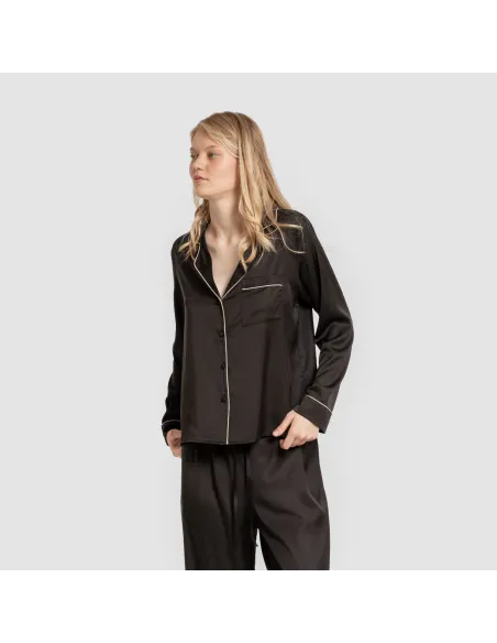 Pijama comprido mulher Saten Friday liso