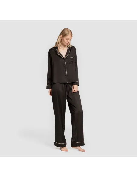 Pijama comprido mulher Saten Friday liso
