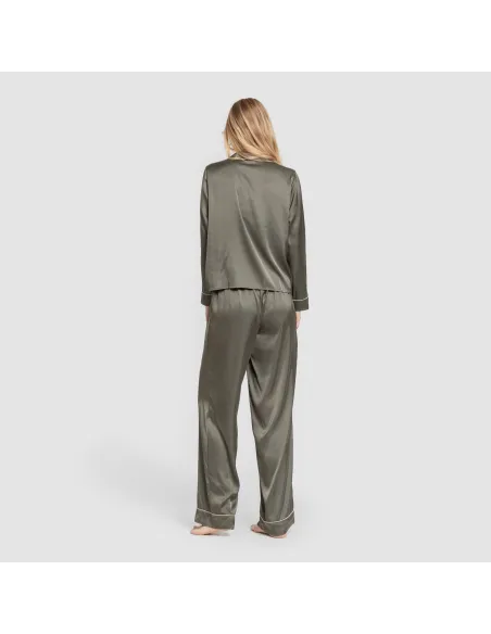 Pijama comprido mulher Saten Friday liso