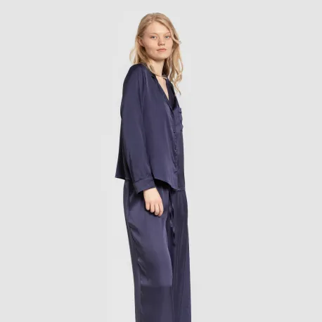 Pijama comprido mulher Saten Friday liso