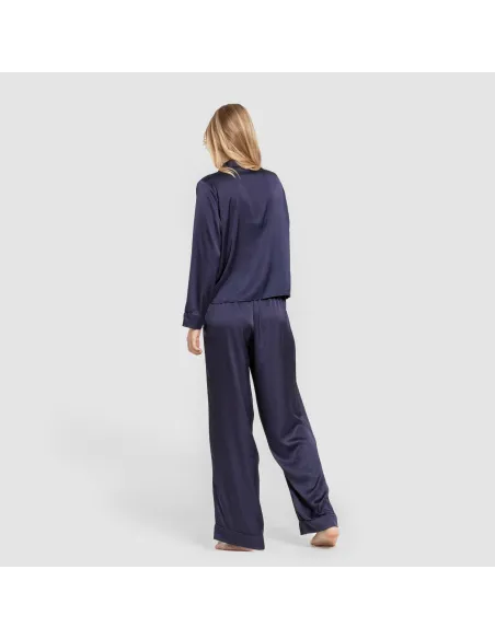 Pijama comprido mulher Saten Friday liso