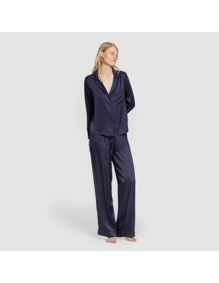 Pijama comprido mulher Saten Friday liso