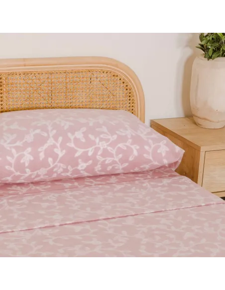 Jogo de lençóis térmicos Lacamia rosa
