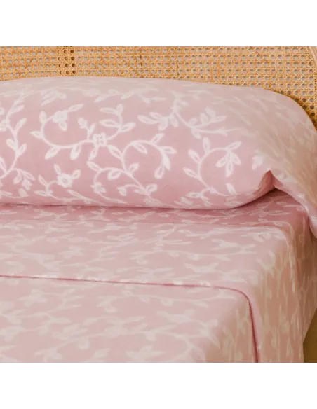 Jogo de lençóis térmicos Lacamia rosa
