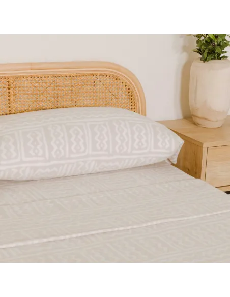 Jogo de lençóis térmicos Vinuesa arena Jogo de lençóis térmicos Vinuesa arena