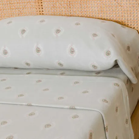 Jogo de lençóis térmicos Alexia verde