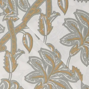 Jogo de lençóis algodão Enelia verde seco - ocre 2