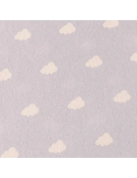 Jogo de lençóis de flanela Nubecita celeste cuna Jogo de lençóis de flanela Nubecita celeste cuna