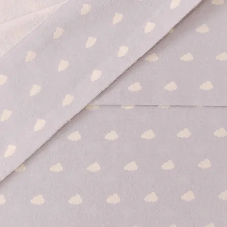 Jogo de lençóis de flanela Nubecita celeste cuna