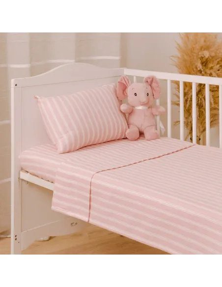 Jogo de lençóis de flanela Raya Marsella rosa keike cuna Jogo de lençóis de flanela Raya Marsella rosa keike cuna