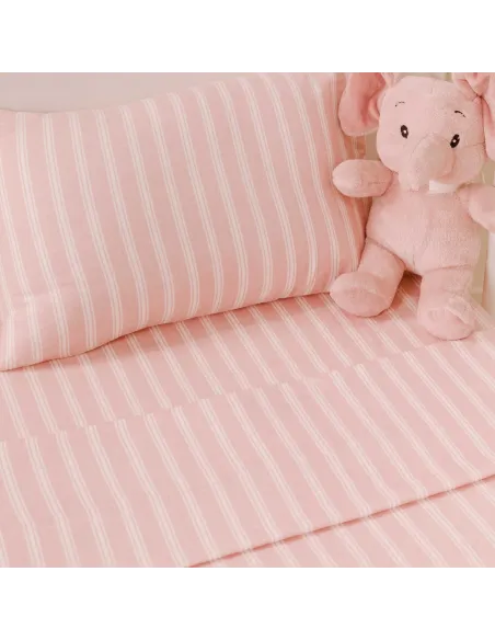 Jogo de lençóis de flanela Raya Marsella rosa keike cuna Jogo de lençóis de flanela Raya Marsella rosa keike cuna